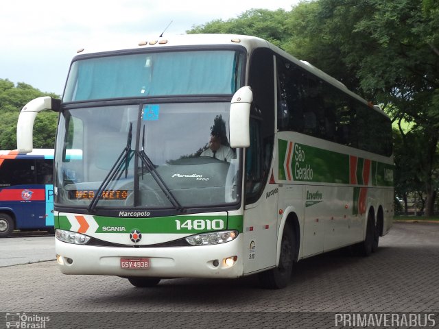 Cia. São Geraldo de Viação 14810 na cidade de São Paulo, São Paulo, Brasil, por Alexandre Rodrigo. ID da foto: 3228301.