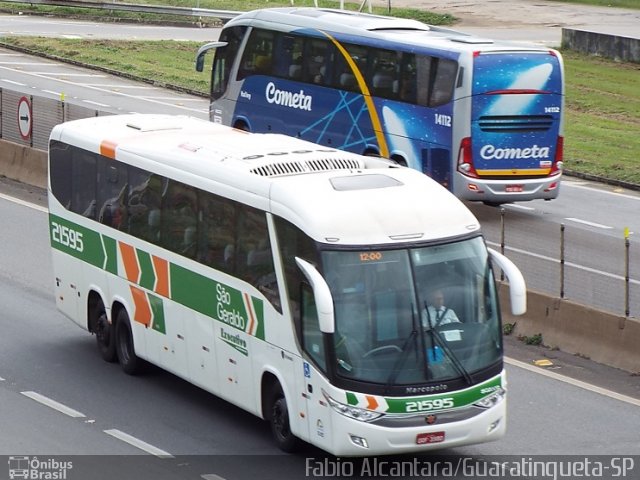 Cia. São Geraldo de Viação 21595 na cidade de Aparecida, São Paulo, Brasil, por Fabio Alcantara. Número da foto: #3229947.