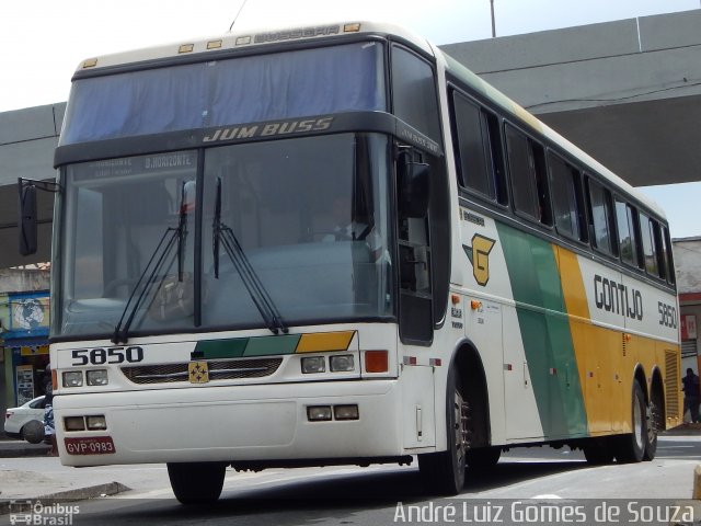 Empresa Gontijo de Transportes 5850 na cidade de Belo Horizonte, Minas Gerais, Brasil, por André Luiz Gomes de Souza. ID da foto: 3230247.