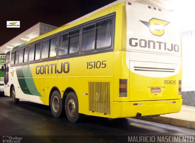 Empresa Gontijo de Transportes 15105 na cidade de Belo Horizonte, Minas Gerais, Brasil, por Maurício Nascimento. ID da foto: 3229588.