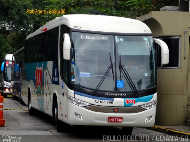 Auto Viação 1001 RJ 108.260 na cidade de São Paulo, São Paulo, Brasil, por Paulo Roberto de Morais Amorim. ID da foto: 3231052.