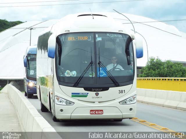 Bel-Tour Transportes e Turismo 381 na cidade de Aparecida, São Paulo, Brasil, por Fabio Alcantara. ID da foto: 3232502.