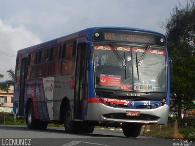 Auto Viação ABC 201 na cidade de São Bernardo do Campo, São Paulo, Brasil, por Luis Nunez. Número da foto: #3232213.