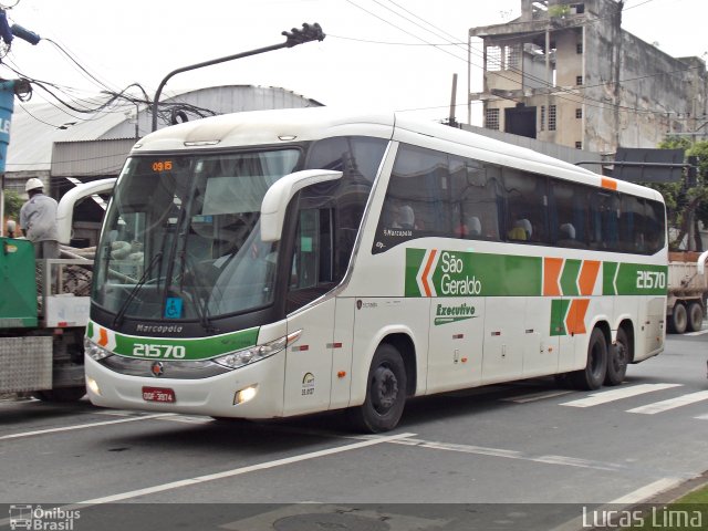Cia. São Geraldo de Viação 21570 na cidade de Rio de Janeiro, Rio de Janeiro, Brasil, por Lucas Lima. Número da foto: #3231231.