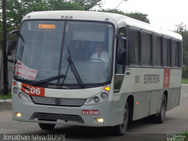 Borborema Imperial Transportes 806 na cidade de Recife, Pernambuco, Brasil, por Jonathan Silva. ID da foto: 3230570.