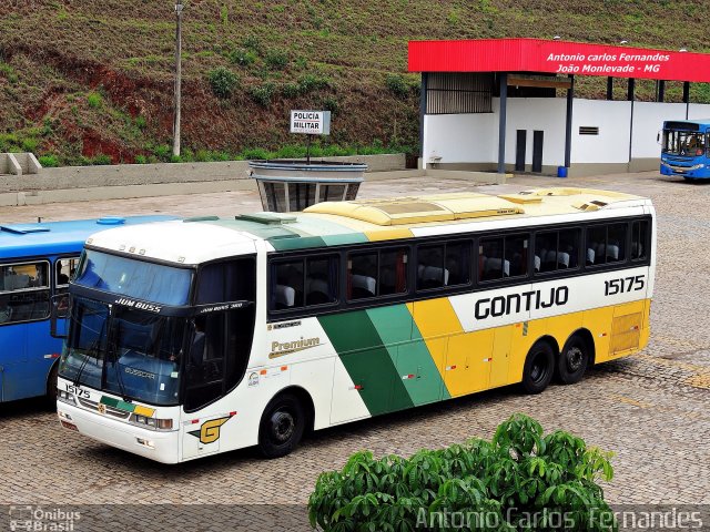 Empresa Gontijo de Transportes 15175 na cidade de João Monlevade, Minas Gerais, Brasil, por Antonio Carlos Fernandes. ID da foto: 3233041.