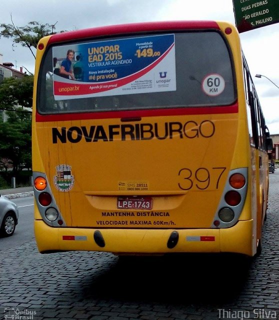 FAOL - Friburgo Auto Ônibus 397 na cidade de Nova Friburgo, Rio de Janeiro, Brasil, por Thiago Silva. ID da foto: 3234466.