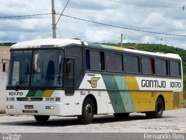 Empresa Gontijo de Transportes 10170 na cidade de Salinas, Minas Gerais, Brasil, por Fernando Reis. ID da foto: 3233161.