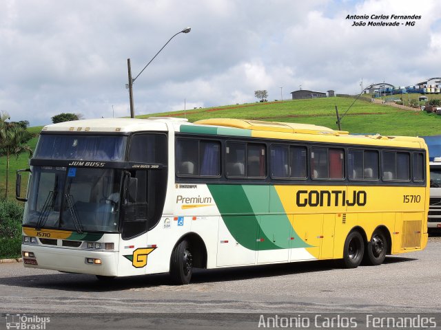 Empresa Gontijo de Transportes 15710 na cidade de João Monlevade, Minas Gerais, Brasil, por Antonio Carlos Fernandes. ID da foto: 3233180.