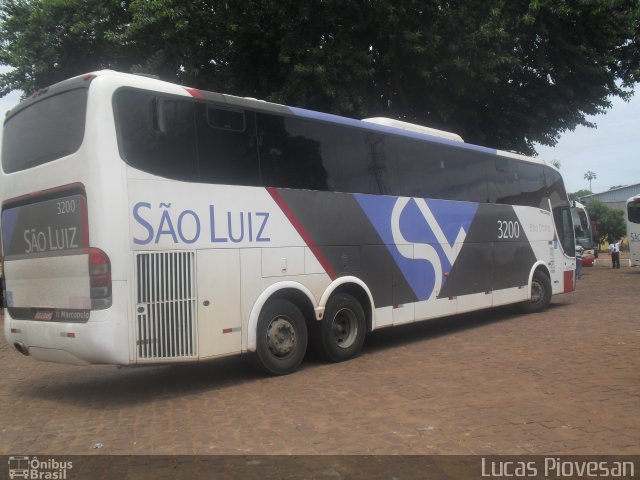 Viação São Luiz 3200 na cidade de Campo Verde, Mato Grosso, Brasil, por Lucas Piovesan. ID da foto: 3233958.