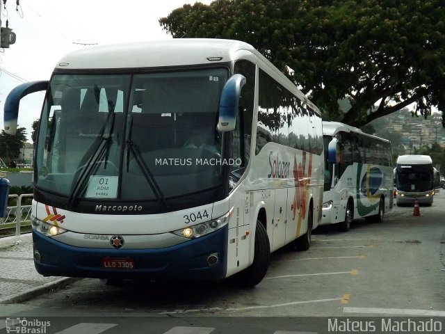 Solazer Transportes e Turismo 3044 na cidade de Angra dos Reis, Rio de Janeiro, Brasil, por Mateus Machado. Número da foto: #3234636.