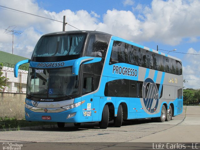 Auto Viação Progresso 6014 na cidade de Recife, Pernambuco, Brasil, por Luiz Carlos de Santana. ID da foto: 3236196.