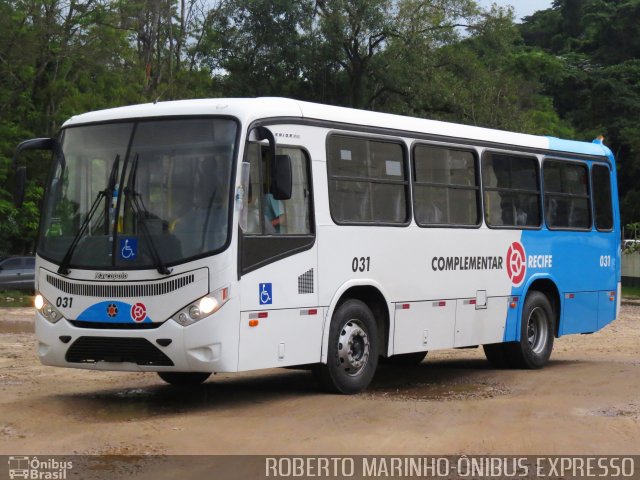 Sistema Complementar de Recife 031 na cidade de Duque de Caxias, Rio de Janeiro, Brasil, por Roberto Marinho - Ônibus Expresso. Número da foto: #3236788.