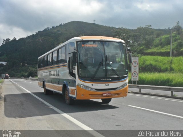 Viação Sertaneja 540 na cidade de Petrópolis, Rio de Janeiro, Brasil, por Zé Ricardo Reis. Número da foto: #3235786.