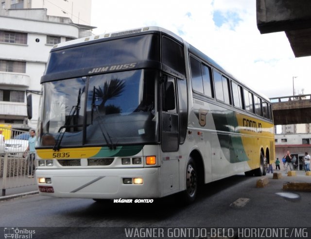 Empresa Gontijo de Transportes 5835 na cidade de Belo Horizonte, Minas Gerais, Brasil, por Wagner Gontijo Várzea da Palma-mg. ID da foto: 3238041.