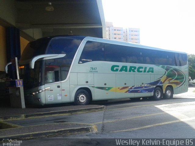 Viação Garcia 7847 na cidade de Sorocaba, São Paulo, Brasil, por Weslley Kelvin Batista. Número da foto: #3238605.