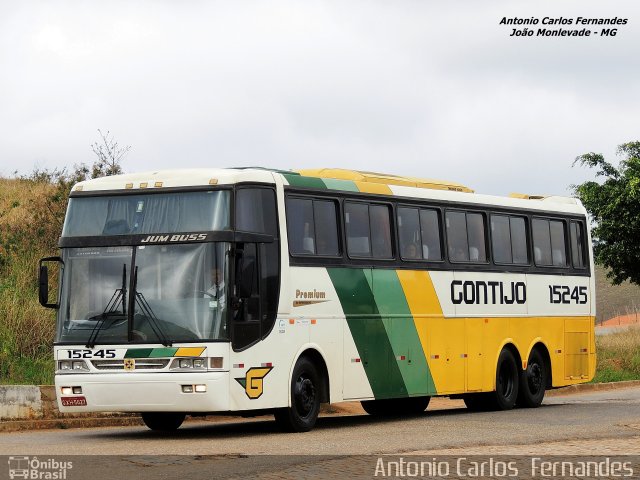 Empresa Gontijo de Transportes 15245 na cidade de João Monlevade, Minas Gerais, Brasil, por Antonio Carlos Fernandes. ID da foto: 3237864.