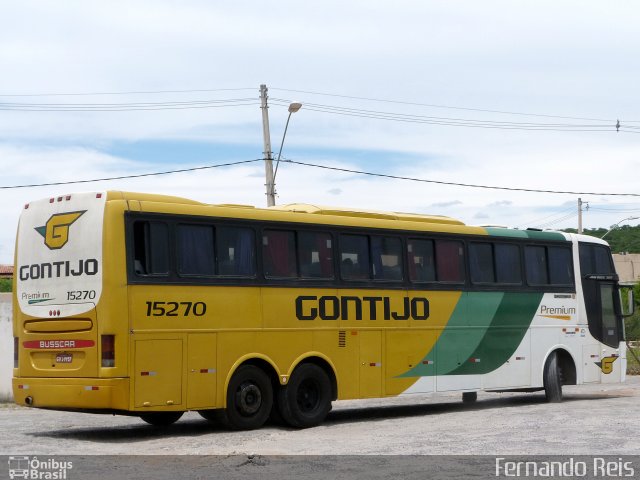 Empresa Gontijo de Transportes 15270 na cidade de Salinas, Minas Gerais, Brasil, por Fernando Reis. ID da foto: 3237785.