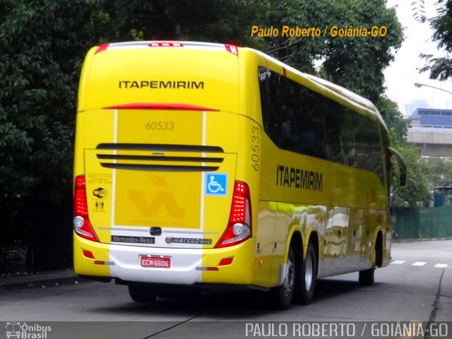 Viação Itapemirim 60533 na cidade de São Paulo, São Paulo, Brasil, por Paulo Roberto de Morais Amorim. Número da foto: #3240943.