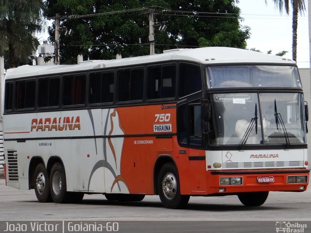 Viação Paraúna 750 na cidade de Goiânia, Goiás, Brasil, por João Victor. ID da foto: 3242921.