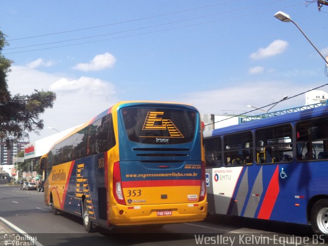 Expresso Amarelinho 353 na cidade de Sorocaba, São Paulo, Brasil, por Weslley Kelvin Batista. ID da foto: 3244324.