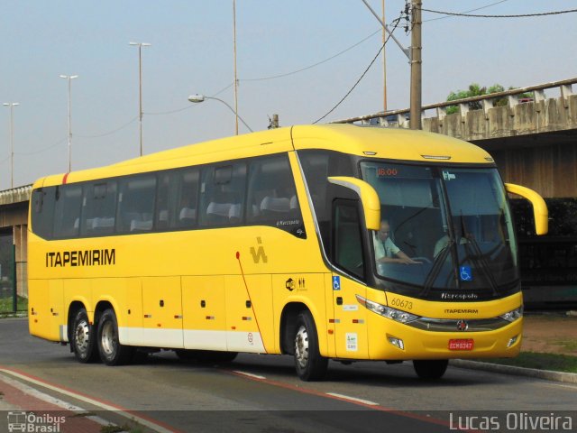 Viação Itapemirim 60673 na cidade de Vitória, Espírito Santo, Brasil, por Lucas Oliveira. Número da foto: #3243923.