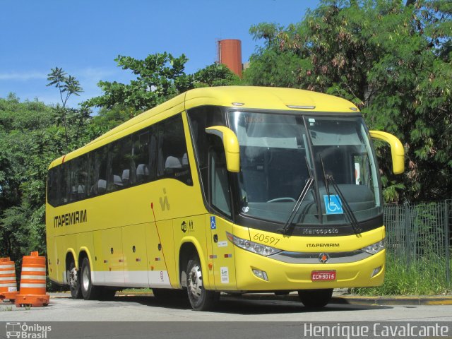 Viação Itapemirim 60597 na cidade de São Paulo, São Paulo, Brasil, por Henrique Cavalcante. ID da foto: 3244590.