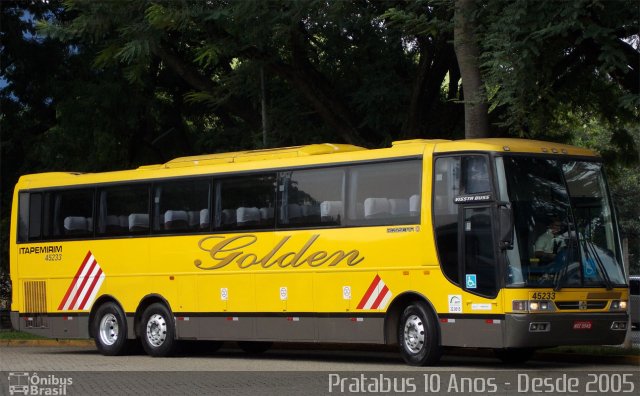 Viação Itapemirim 45233 na cidade de São Paulo, São Paulo, Brasil, por Cristiano Soares da Silva. ID da foto: 3244098.