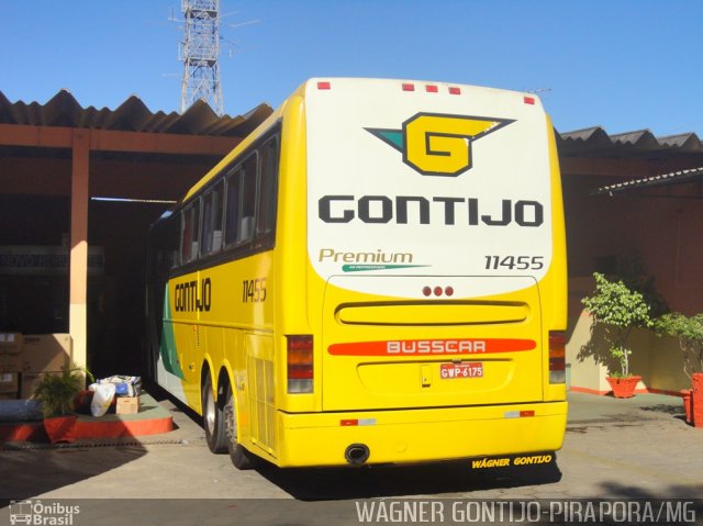 Empresa Gontijo de Transportes 11455 na cidade de Pirapora, Minas Gerais, Brasil, por Wagner Gontijo Várzea da Palma-mg. ID da foto: 3242413.