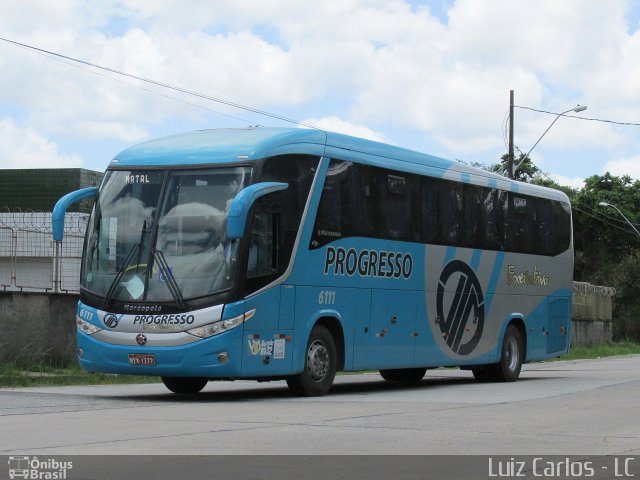Auto Viação Progresso 6111 na cidade de Recife, Pernambuco, Brasil, por Luiz Carlos de Santana. Número da foto: #3243301.