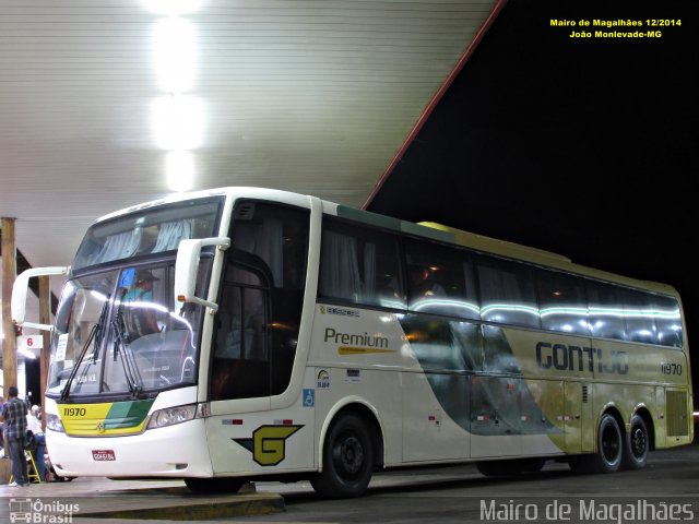 Empresa Gontijo de Transportes 11970 na cidade de João Monlevade, Minas Gerais, Brasil, por Mairo de Magalhães. ID da foto: 3242748.