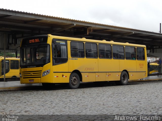 Gidion Transporte e Turismo 10618 na cidade de Joinville, Santa Catarina, Brasil, por Andrews  Fuscolin. Número da foto: #3244291.
