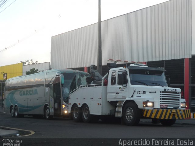 Viação Garcia 7312 na cidade de Londrina, Paraná, Brasil, por Aparecido Ferreira Costa. Número da foto: #3246828.