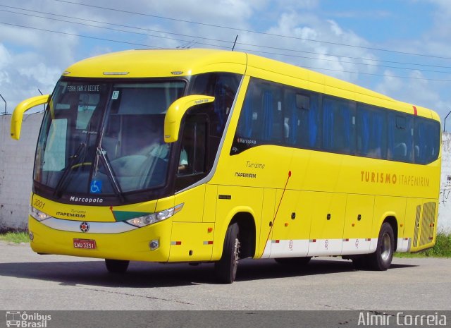 Viação Itapemirim 3001 na cidade de Recife, Pernambuco, Brasil, por Almir Correia. ID da foto: 3245372.