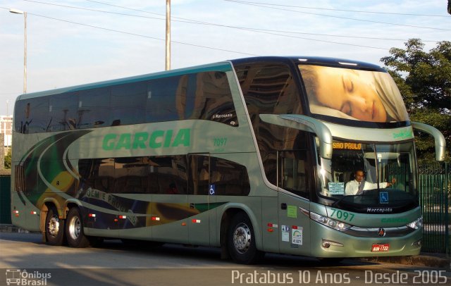 Viação Garcia 7097 na cidade de São Paulo, São Paulo, Brasil, por Cristiano Soares da Silva. Número da foto: #3246633.