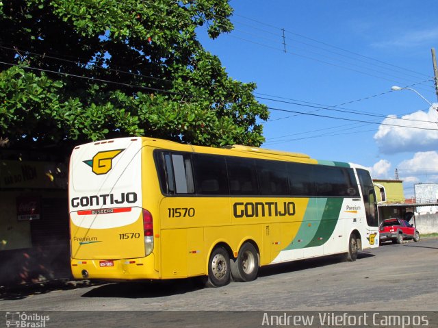 Empresa Gontijo de Transportes 11570 na cidade de Pirapora, Minas Gerais, Brasil, por Andrew Campos. ID da foto: 3245841.