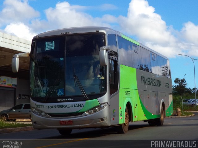 Transbrasiliana Transportes e Turismo 51225 na cidade de Brasília, Distrito Federal, Brasil, por Alexandre Rodrigo. Número da foto: #3244850.