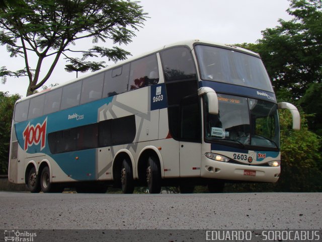 Auto Viação 1001 2603 na cidade de São Paulo, São Paulo, Brasil, por EDUARDO - SOROCABUS. ID da foto: 3245971.