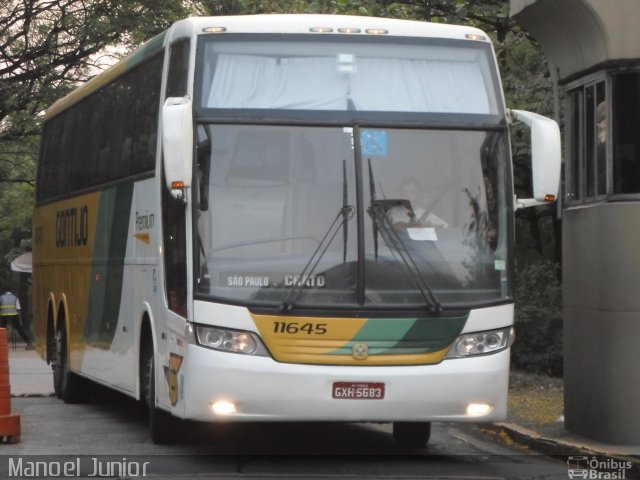 Empresa Gontijo de Transportes 11645 na cidade de São Paulo, São Paulo, Brasil, por Manoel Junior. ID da foto: 3244707.