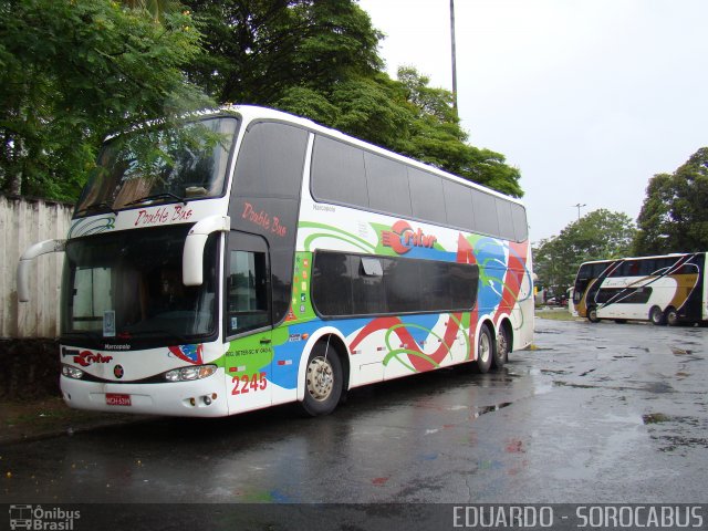 Auto Viação Critur 2245 na cidade de São Paulo, São Paulo, Brasil, por EDUARDO - SOROCABUS. ID da foto: 3245957.