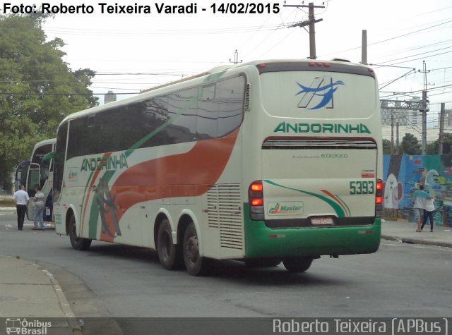 Empresa de Transportes Andorinha 5393 na cidade de São Paulo, São Paulo, Brasil, por Roberto Teixeira. ID da foto: 3246728.