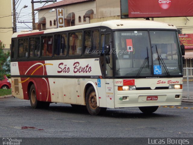 Viação São Bento Ribeirão Preto 1275 na cidade de Uberaba, Minas Gerais, Brasil, por Lucas Borges . Número da foto: #3182852.
