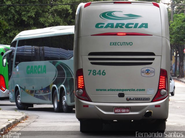 Viação Garcia 7846 na cidade de São Paulo, São Paulo, Brasil, por Fernando Santos. Número da foto: #3183797.