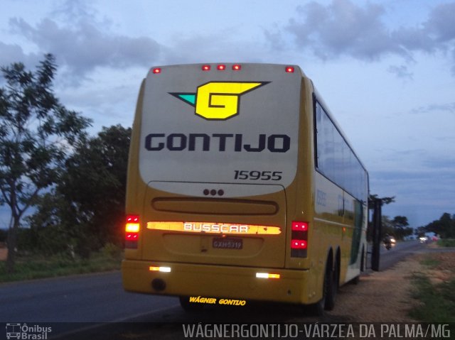 Empresa Gontijo de Transportes 15955 na cidade de Várzea da Palma, Minas Gerais, Brasil, por Wágner  Gontijo. Número da foto: #3247658.