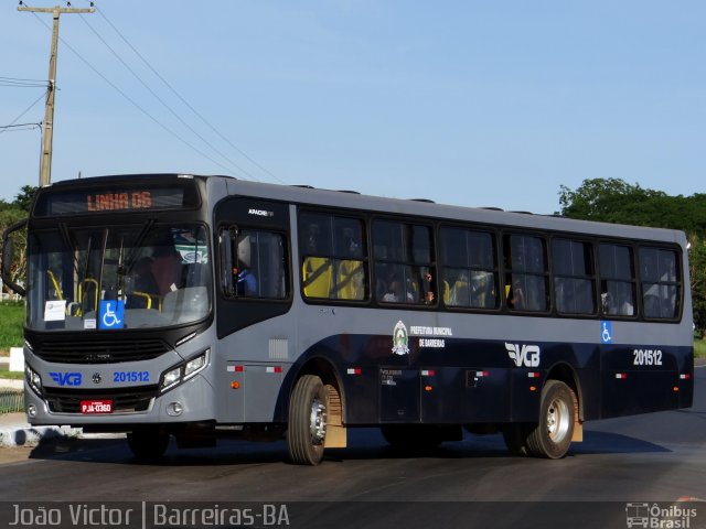 VCB - Viação Cidade de Barreiras 201512 na cidade de Barreiras, Bahia, Brasil, por João Victor. ID da foto: 3249027.