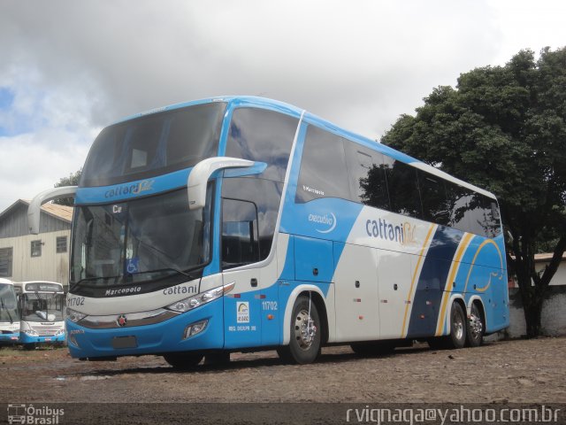 Cattani Sul Transportes e Turismo 11702 na cidade de Pato Branco, Paraná, Brasil, por Rodrigo Augusto  Vignaga. ID da foto: 3248531.