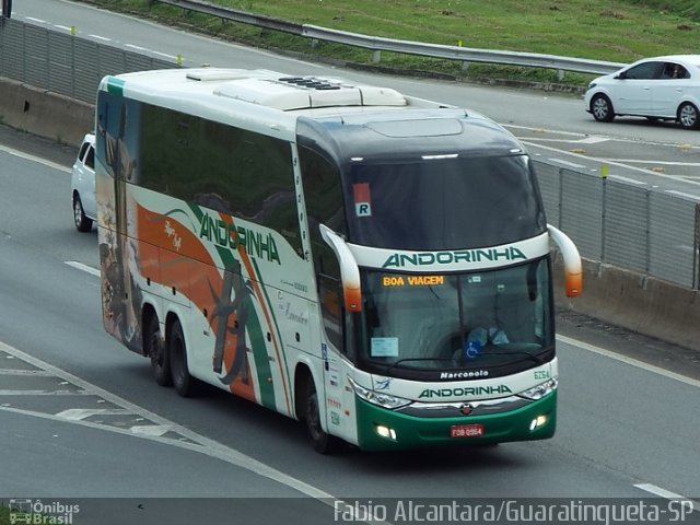 Empresa de Transportes Andorinha 6264 na cidade de Aparecida, São Paulo, Brasil, por Fabio Alcantara. ID da foto: 3249341.