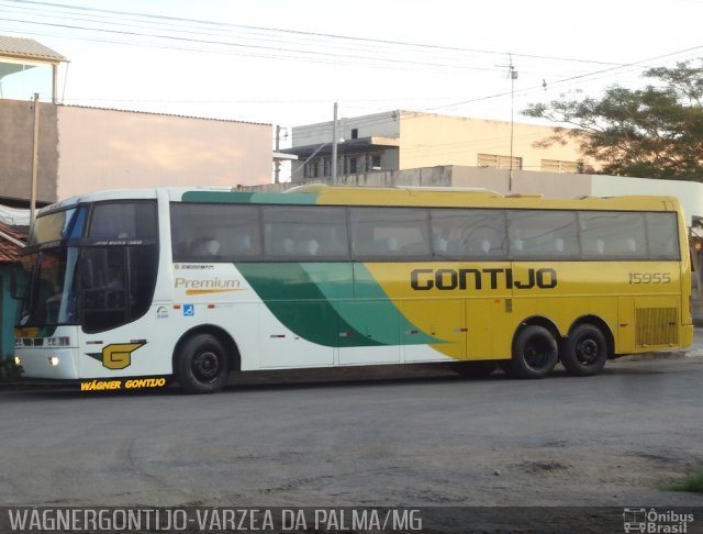 Empresa Gontijo de Transportes 15955 na cidade de Várzea da Palma, Minas Gerais, Brasil, por Wágner  Gontijo. Número da foto: #3247679.