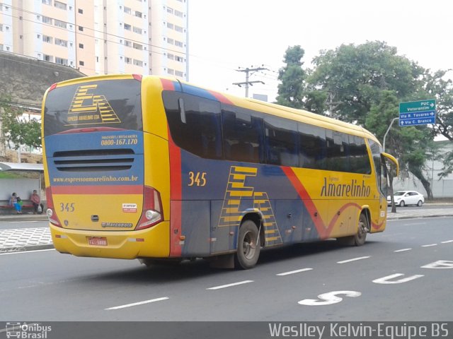 Expresso Amarelinho 345 na cidade de Sorocaba, São Paulo, Brasil, por Weslley Kelvin Batista. ID da foto: 3248231.