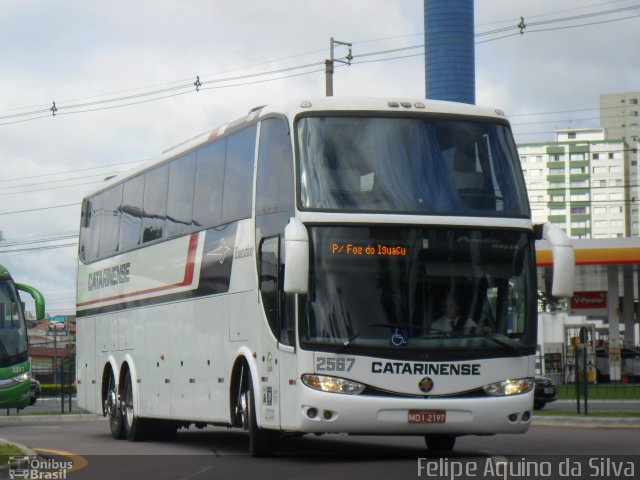 Auto Viação Catarinense 2567 na cidade de Curitiba, Paraná, Brasil, por Felipe Aquino da Silva. ID da foto: 3248045.